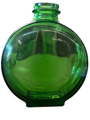 Sunsweet Green Circle Juice Bottle See Through Glass Vintage