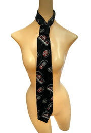 Necktie Guy Laroche Paris Cravates 100% Imported Polyester Black Red White