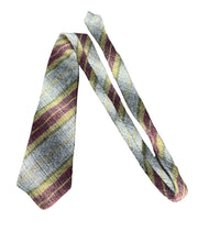 Necktie Shetland Wool Highbee's Plaid Red Green Yellow Men's Woven Accessory