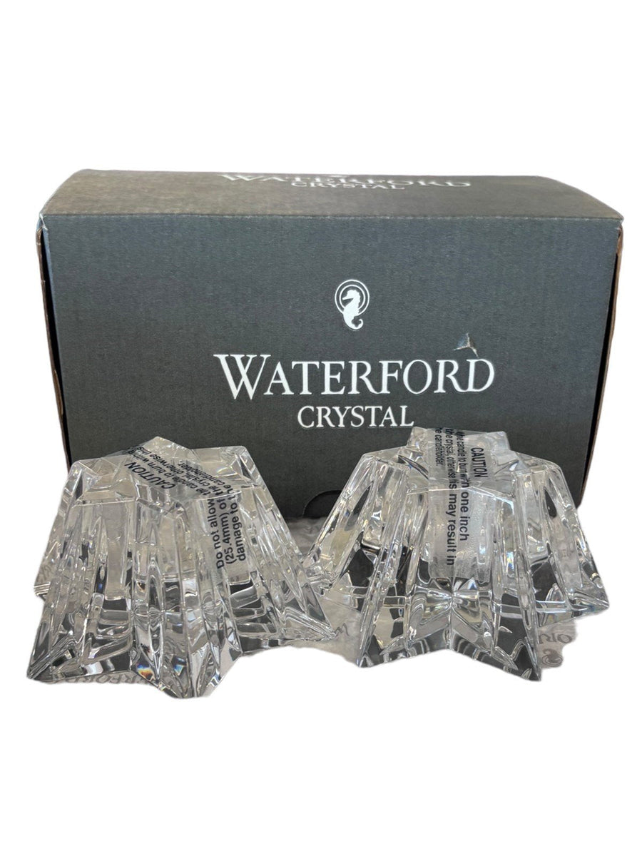 Waterford Crystal Star candlestick holders Pair Made in Germany
