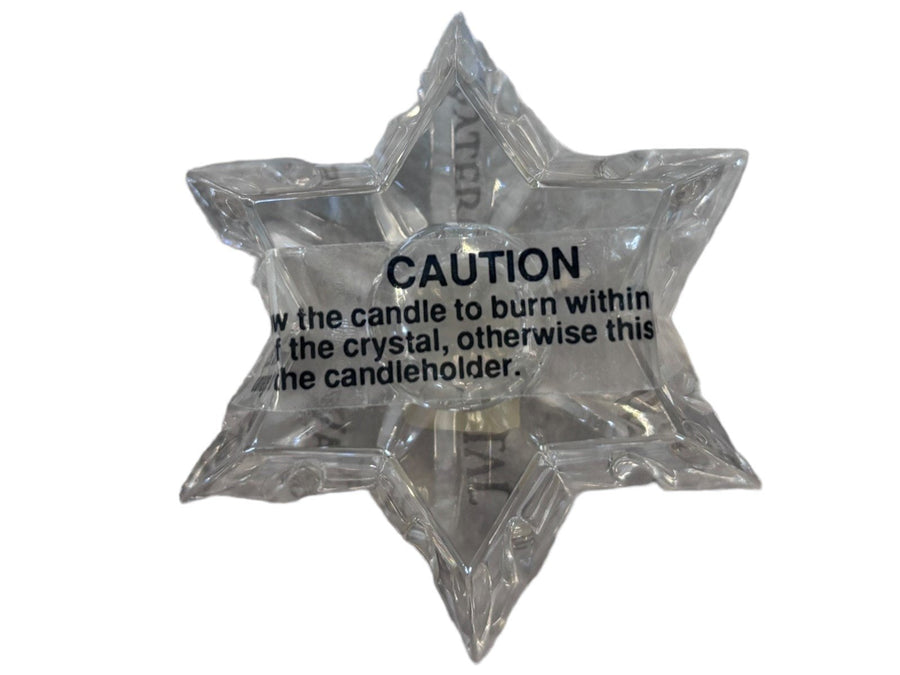 Waterford Crystal Star candlestick holders Pair Made in Germany