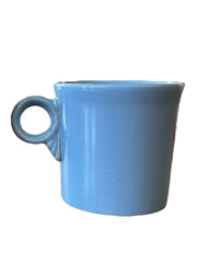 Fiesta - Periwinkle Blue Ring Handled Mug Coffee Cup Ceramic Homer Laughlin HLC