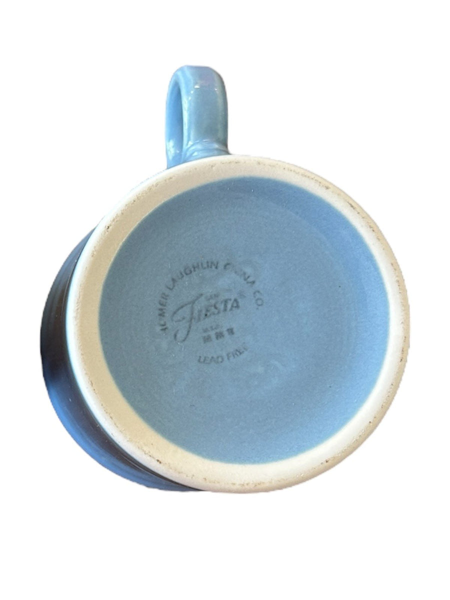 Fiesta - Periwinkle Blue Ring Handled Mug Coffee Cup Ceramic Homer Laughlin HLC