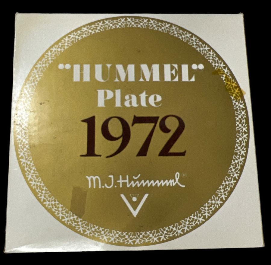 M.J. Hummel Collector Plate Antique Annual Plate 1972 Vintage Original Box