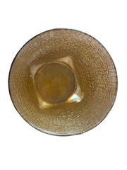 Anchor Hocking Pagoda Honey Gold Large Tumbler Glasses Vintage