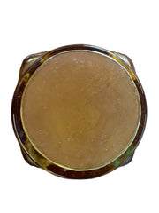 Anchor Hocking Pagoda Honey Gold Large Tumbler Glasses Vintage