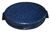 Enamel Blue Roast Pan Vintage Collectible Speckled Cookware Serveware