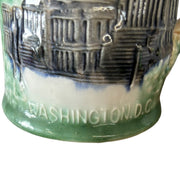 Washingon DC Steins Capitol Building Mugs Souvenirs Silberne Japan Vintage