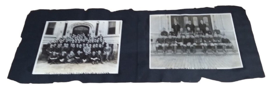 Wooster College Football Team Photos Set Of 2 Vintage Collectible Historical