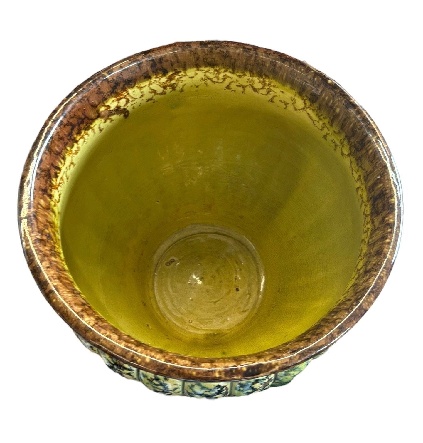 Weller Pottery Planter Jardiniere Green Brown Ceramic Art Pot