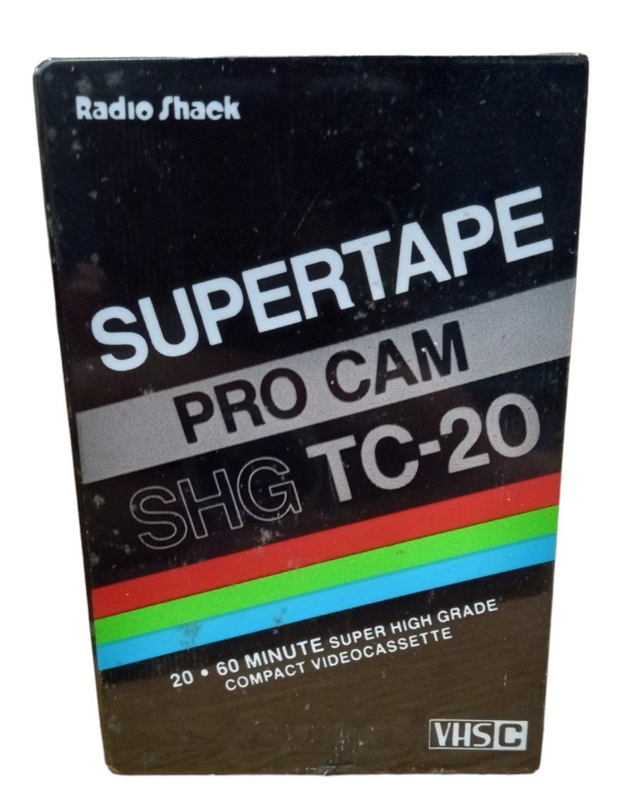 RadioShack SHG TC-20 Pro Cam Supertape Sealed Vintage Collectible Nostalgic