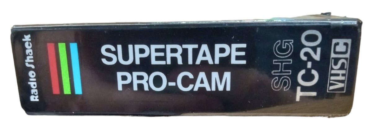RadioShack SHG TC-20 Pro Cam Supertape Sealed Vintage Collectible Nostalgic