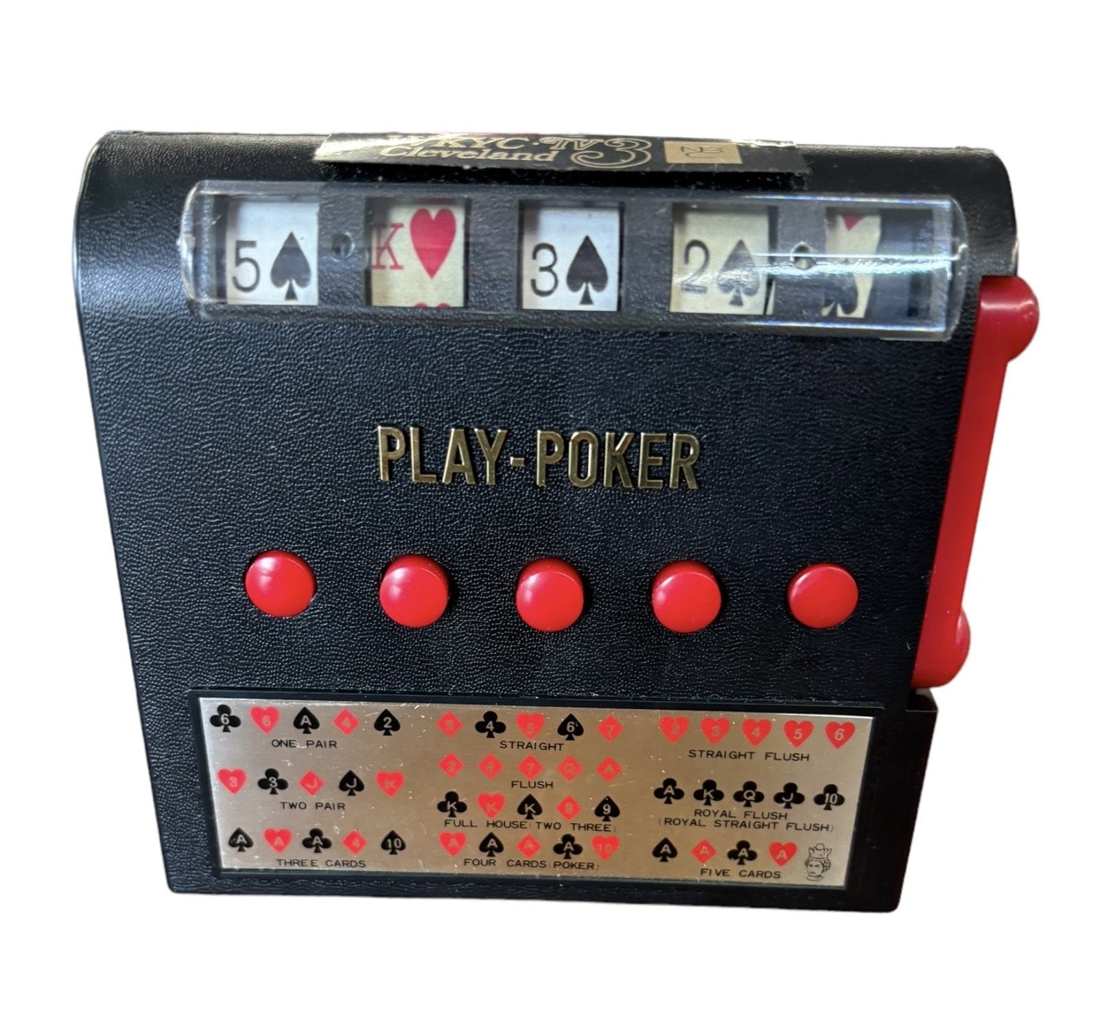Poker Player Cordless Automatic 1971 Waco Japan WKYC NBC TV3 Cleveland Game
