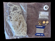 Cunningham Art Project Pearl Necklace and Earrings Kit Vintage