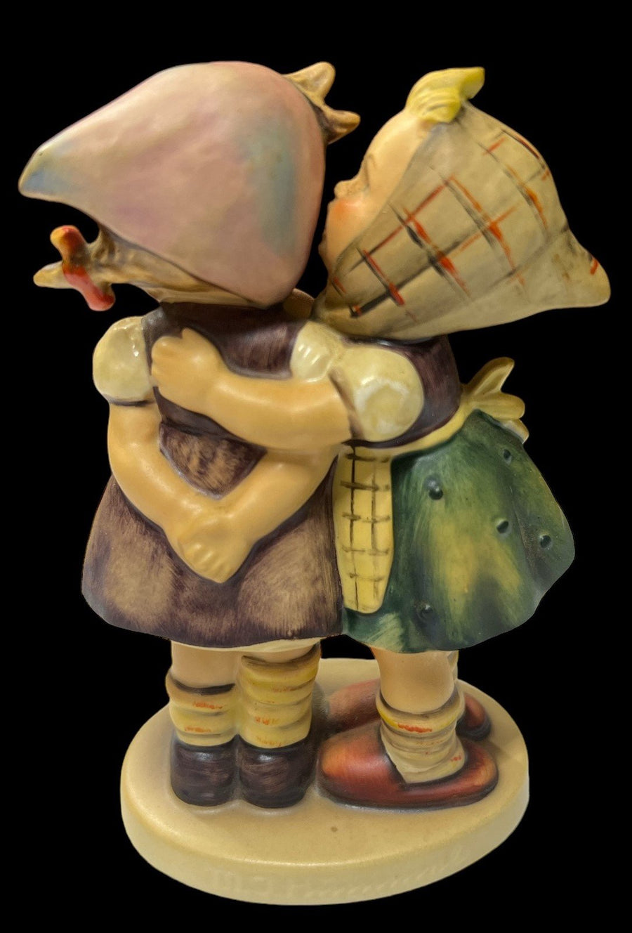 Hummel Figurine 196/0 Antique Telling Her Secret Vintage West Germany 1960s