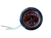 T.C. Wheaton Co. Small Amber Pair of Antique Apothecary / Pharmaceutical Bottles