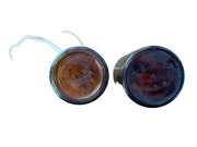 T.C. Wheaton Co. Small Amber Pair of Antique Apothecary / Pharmaceutical Bottles