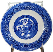Blue Willow Mixed China Antique Homer Laughlin Vintage Set of 9 Pieces 1950s