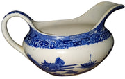 Blue Willow Mixed China Antique Homer Laughlin Vintage Set of 9 Pieces 1950s