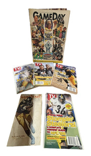 Steelers Magazine Lot NFL TV Guides Book Pittsburgh Football Superbowl 6 Pc