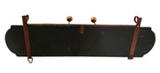 Golfing Coat Rack Wooden Painted Mural Wall Hanging Golf Motif Vintage Storage
