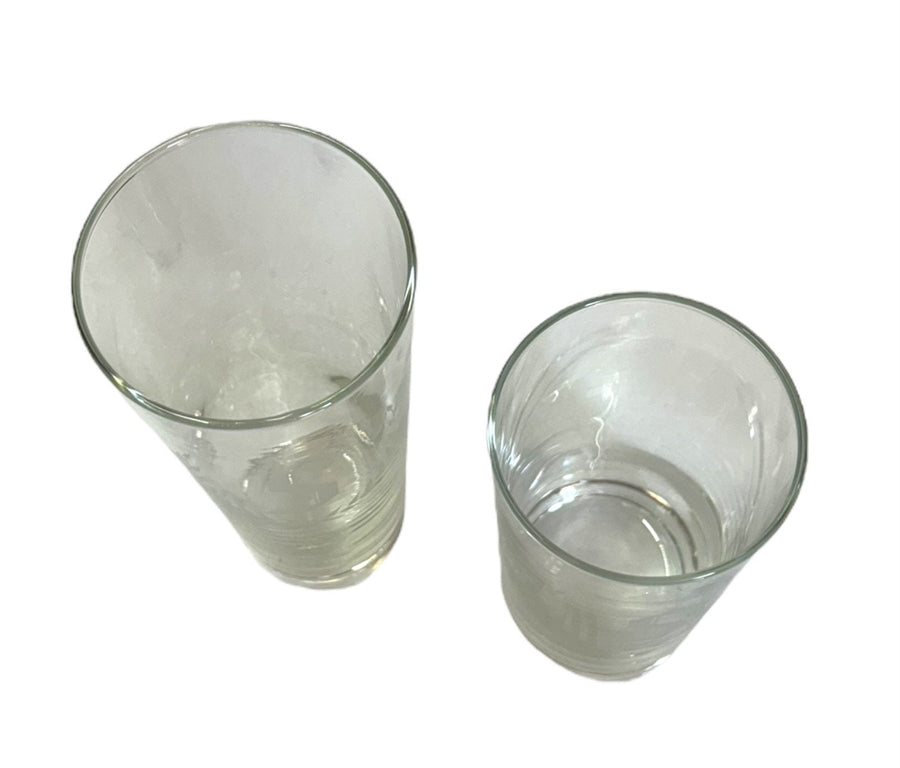 Libbey S Monogrammed Drinking Glasses 21 Cups Collins Highball Tumblers Set