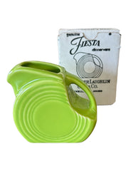 Fiesta - Chartreuse Green Mini Disk Pitcher Homer Laughlin Original Box