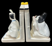 Bookends Antique Taste Setter Sigma Vintage Handpainted Made in Japan Set of 2