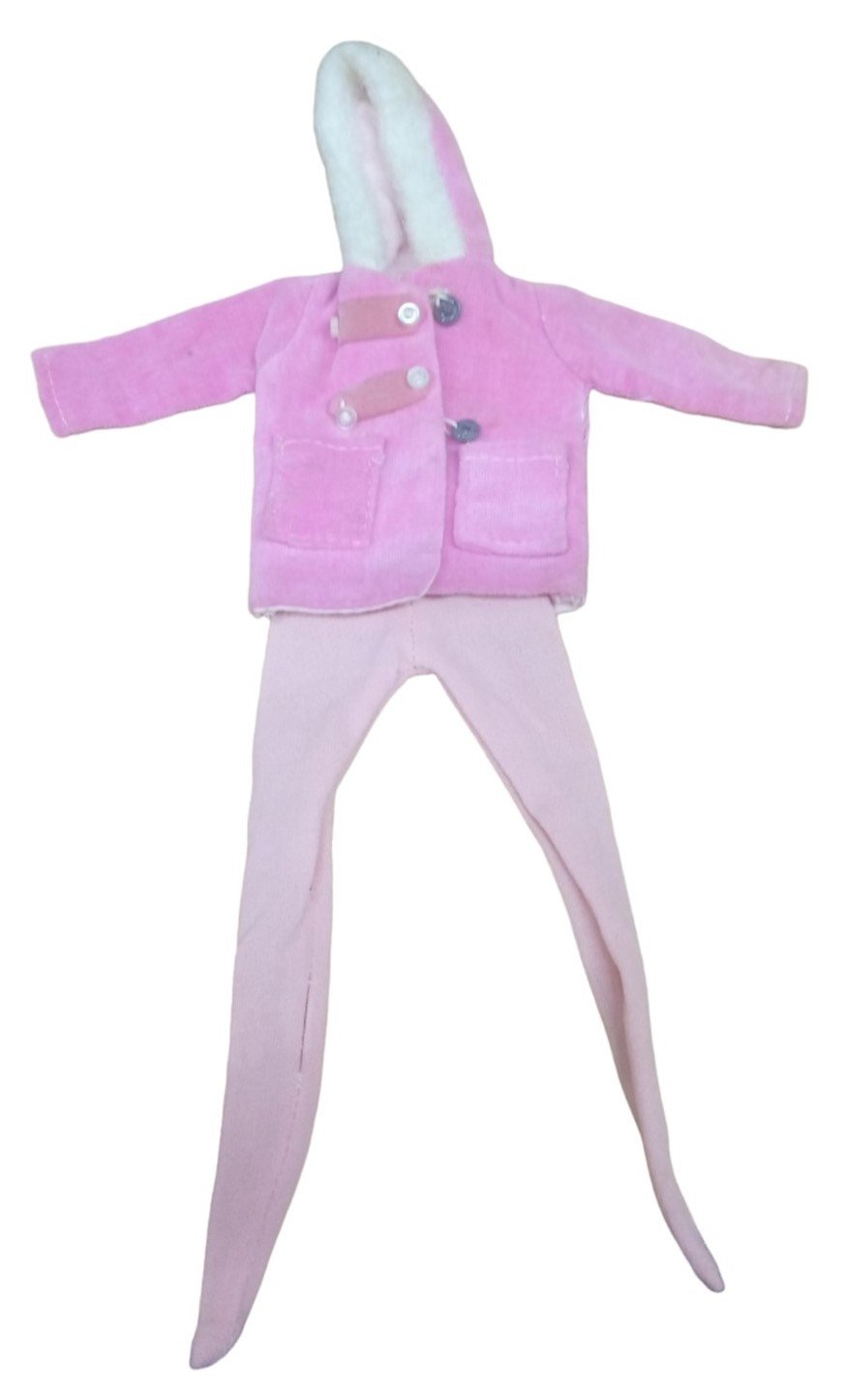 Barbie Pink Parka & Long Johns Doll Outfit Doll Clothing Vintage Collectible