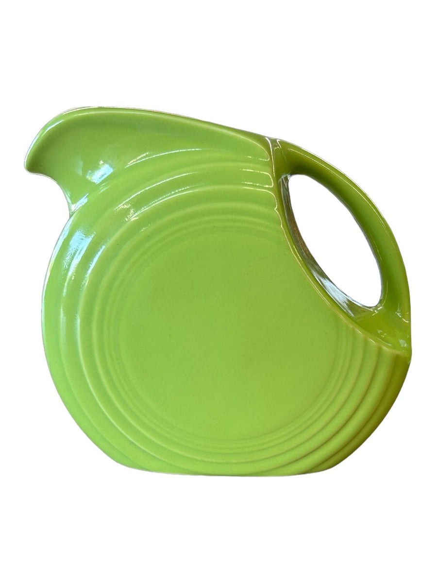 Fiesta - Chartreuse Green Mini Disk Pitcher No Box Ceramic Homer Laughlin Decor