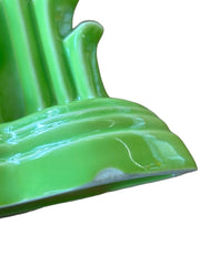 Fiesta - Chartreuse Green Tripod Pyramid Candleholder No Box Homer Laughlin HLC