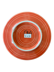 Fiesta - Persimmon Orange Trivet Homer Laughlin Dancing Lady Ceramic Spoon Rest