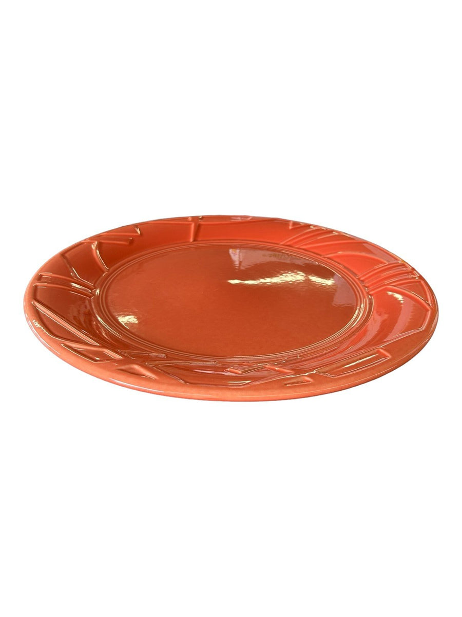 Fiesta - Persimmon Orange Millennium Y2K Presentation Platter Homer Laughlin HLC