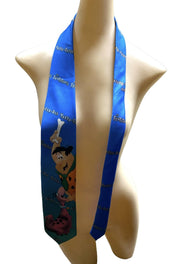 Flintstones Tie 1994 Ralph Marlin & Co Fred and Dino Polyester Necktie Accessory