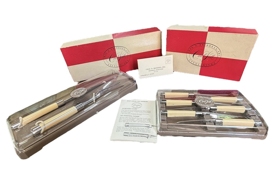 Carvel Hall Stainless Steel Kitchen Knife Set 8 Piece Steak Carving Bakelite