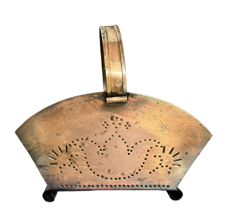 Pfaltzgraff Copper Napkin Holder Authentic Stoneware Floral Design