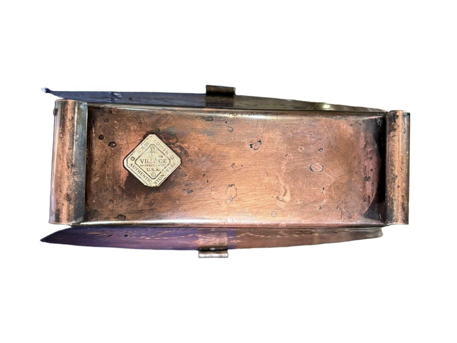 Pfaltzgraff Copper Napkin Holder Authentic Stoneware Floral Design