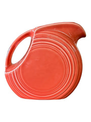 Fiesta - Persimmon Orange Small/Medium Disk Pitcher Homer Laughlin Kitchenware