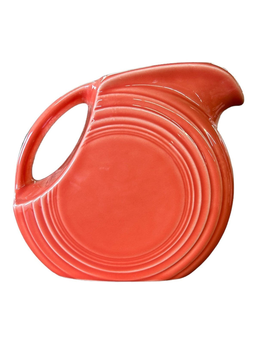 Fiesta - Persimmon Orange Small/Medium Disk Pitcher Homer Laughlin Kitchenware