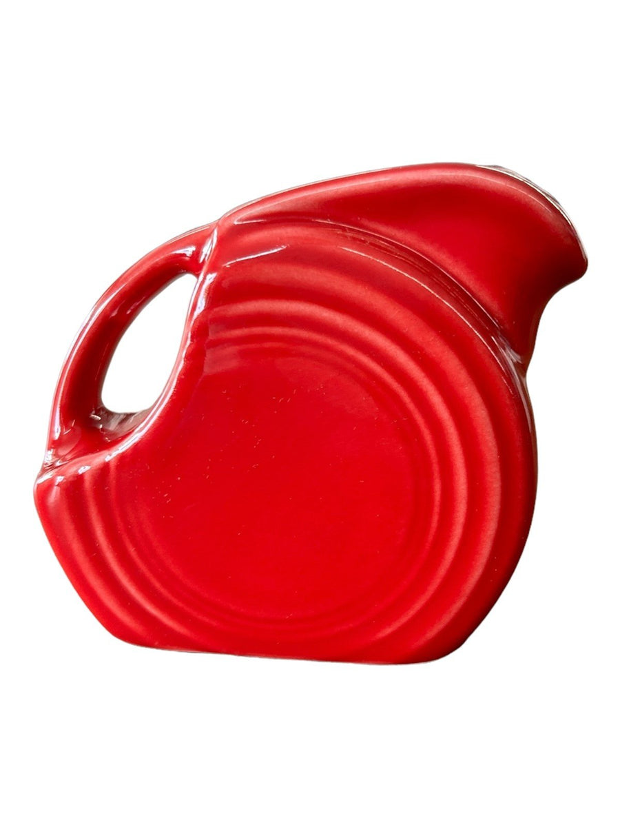 Fiesta - Scarlet Red Mini Disk Pitcher Ceramic Homer Laughlin Home Decor Kitchen