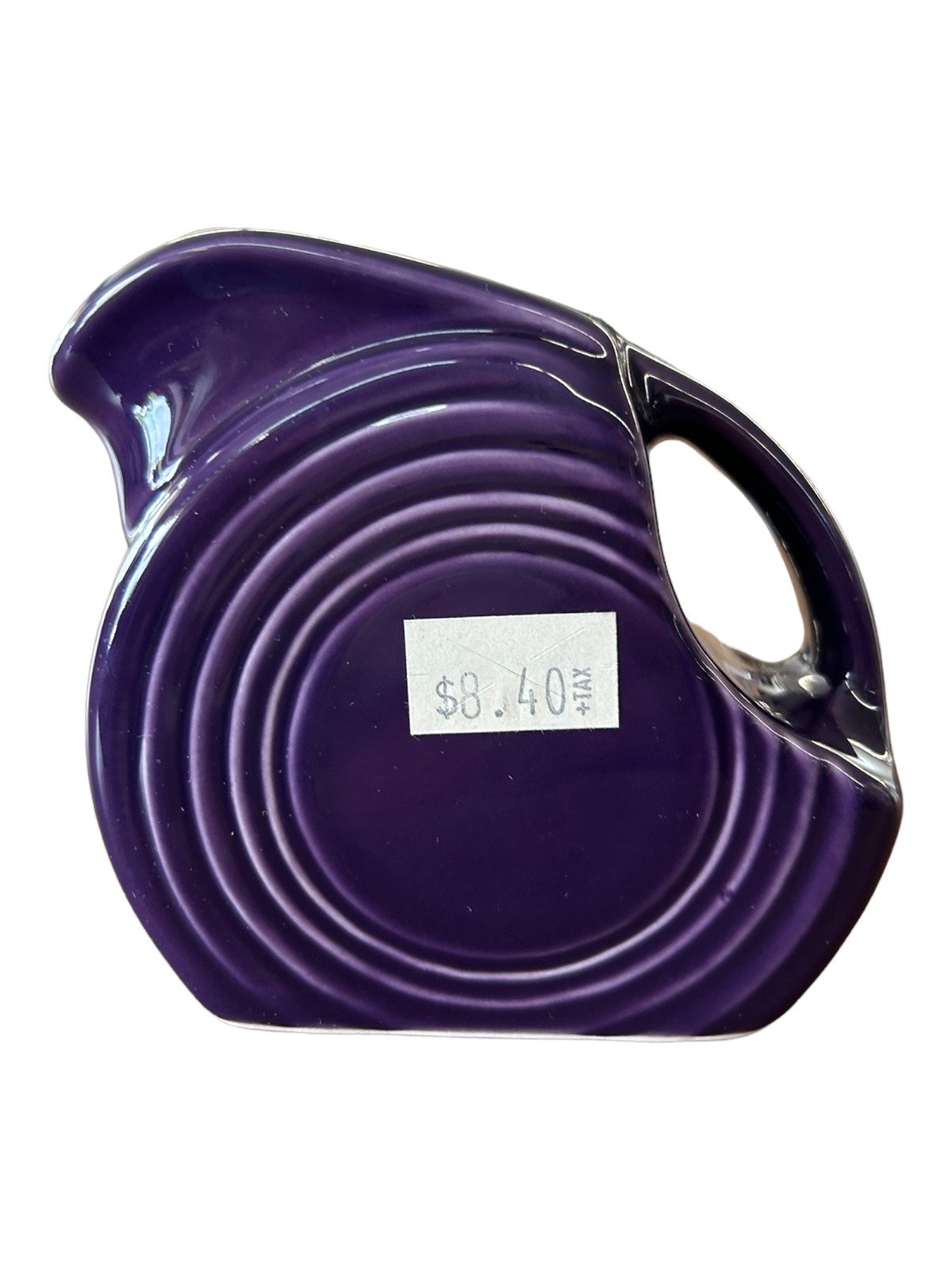 Fiesta - Plum Purple Mini Disk Pitcher Ceramic Homer Laughlin Home Decor Kitchen