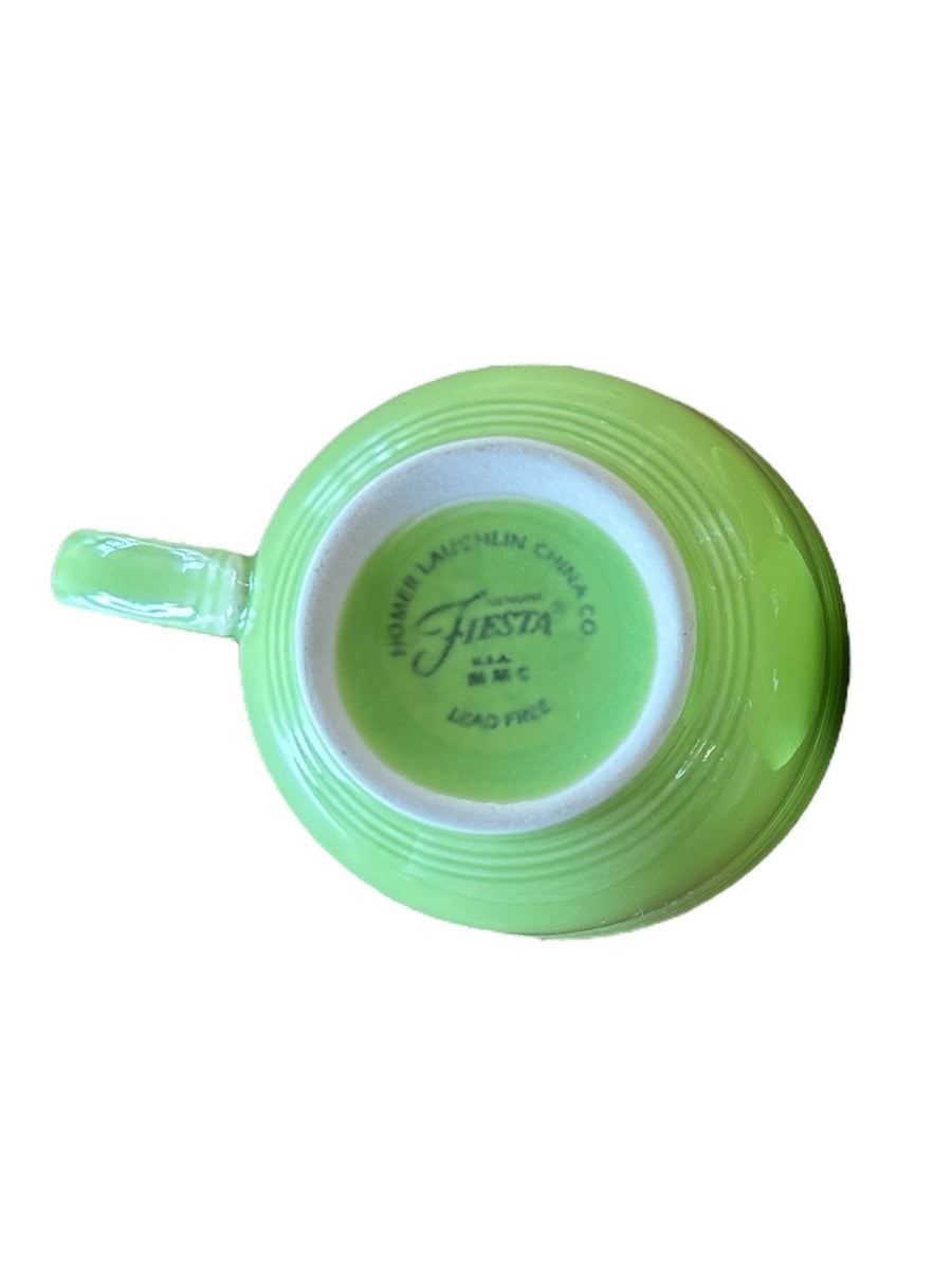 Fiesta - Chartreuse Green Teacup Homer Laughlin Ceramic Tea Set Drinkware Coffee