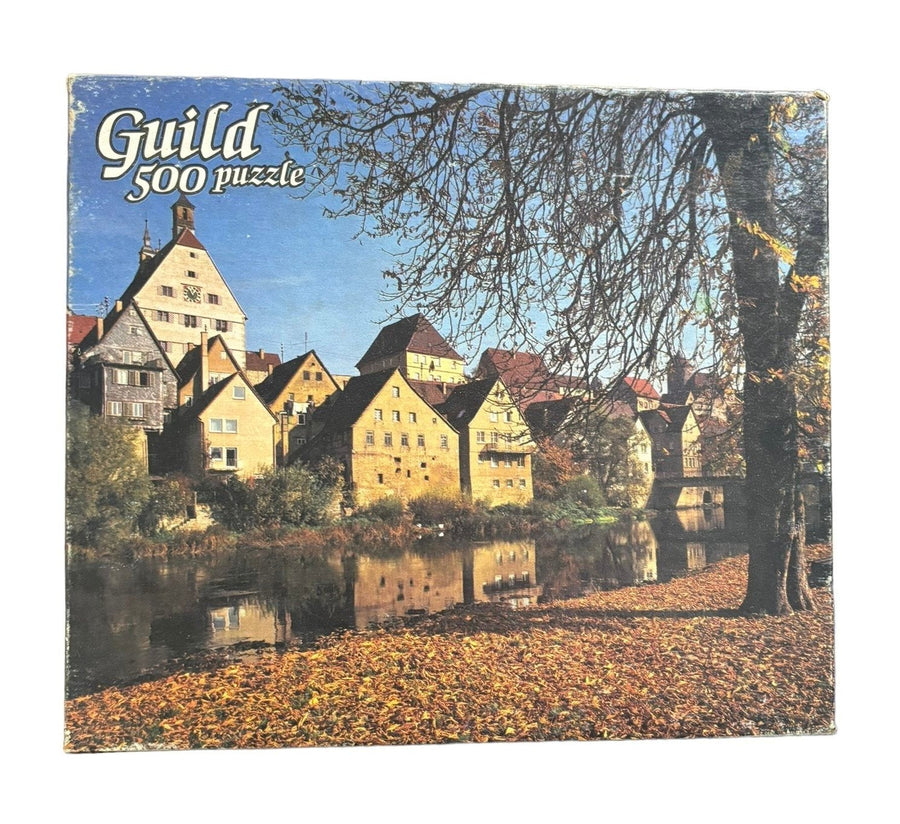 Guild Puzzle Whitman 500 Piece Vintage Picture Besigheim Germany 15.5" x 18"