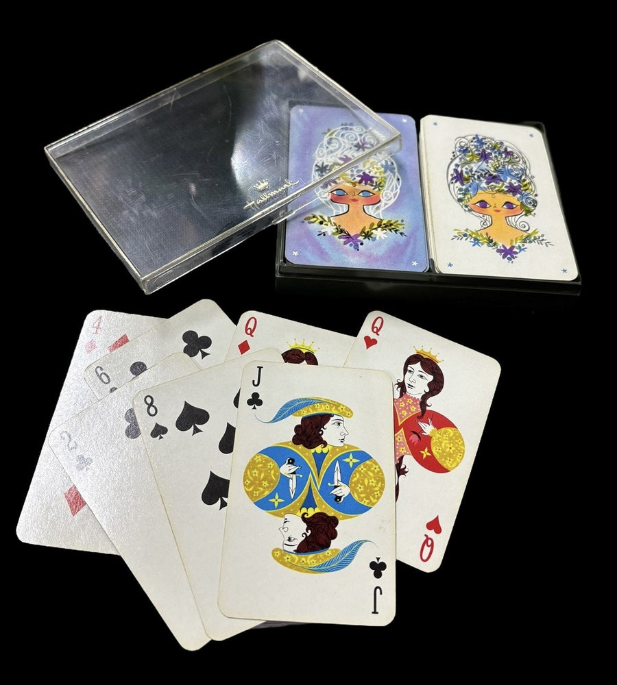 Playing Cards Hallmark Duo Vintage Mademoiselle In Original Case