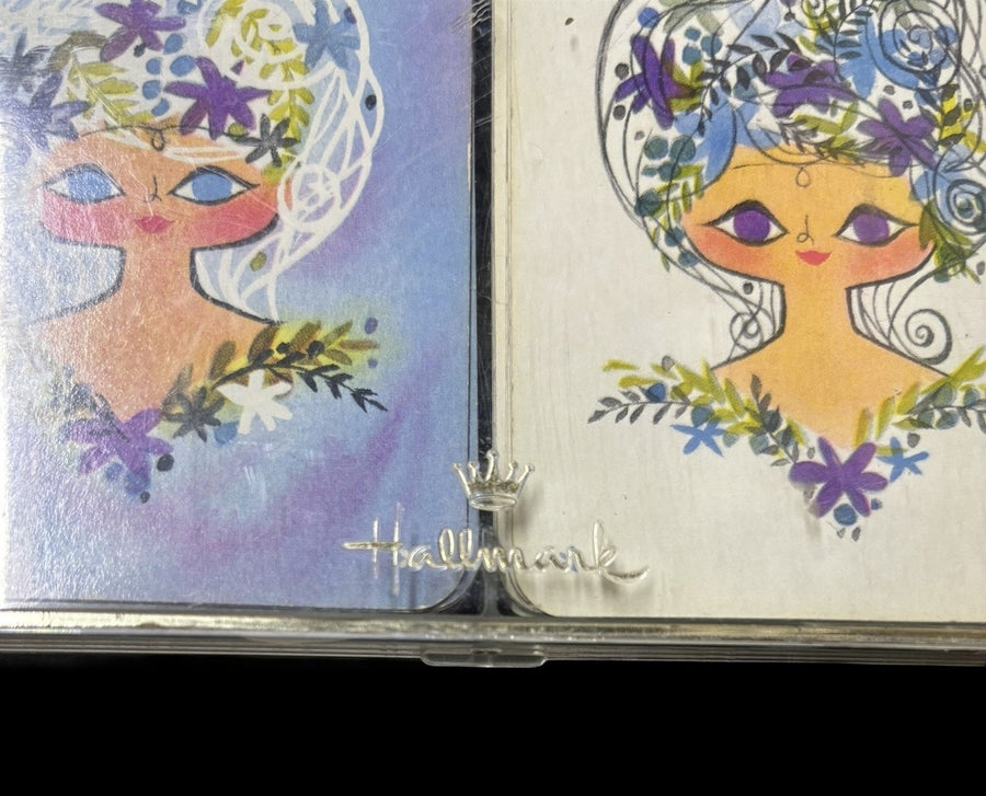 Playing Cards Hallmark Duo Vintage Mademoiselle In Original Case
