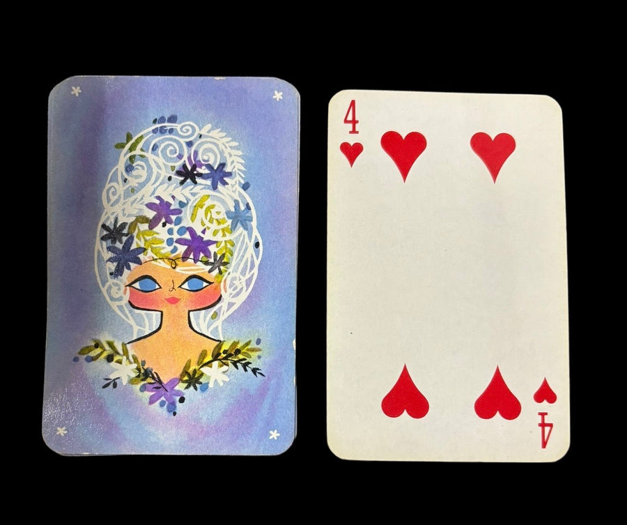 Playing Cards Hallmark Duo Vintage Mademoiselle In Original Case