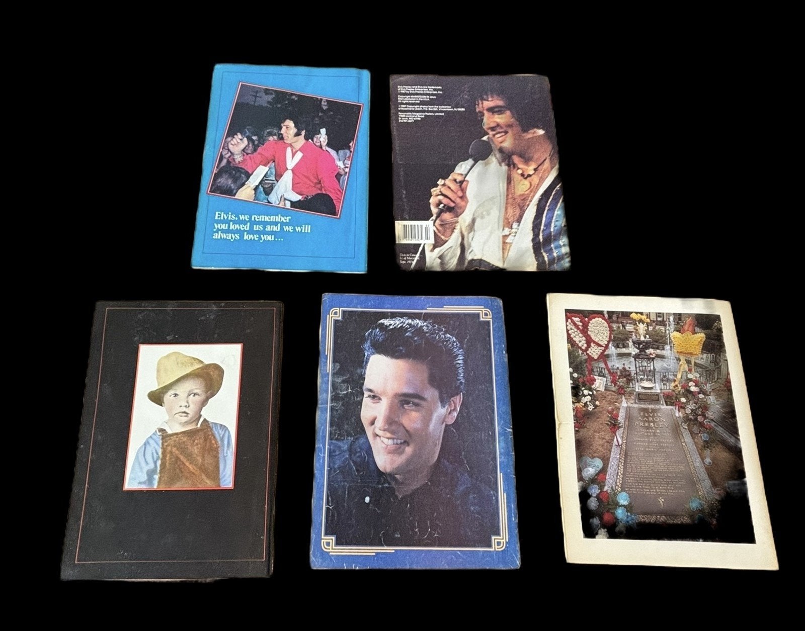 Elvis Presley Magazine Lot 5 Collectible Photography Tributes 1977-1987 Posters