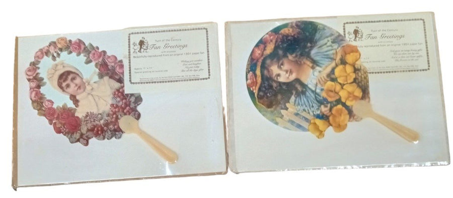 Turn Of The Century Fan Greetings Vintage Collectible Nostalgic Reproduction