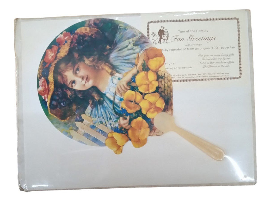 Turn Of The Century Fan Greetings Vintage Collectible Nostalgic Reproduction