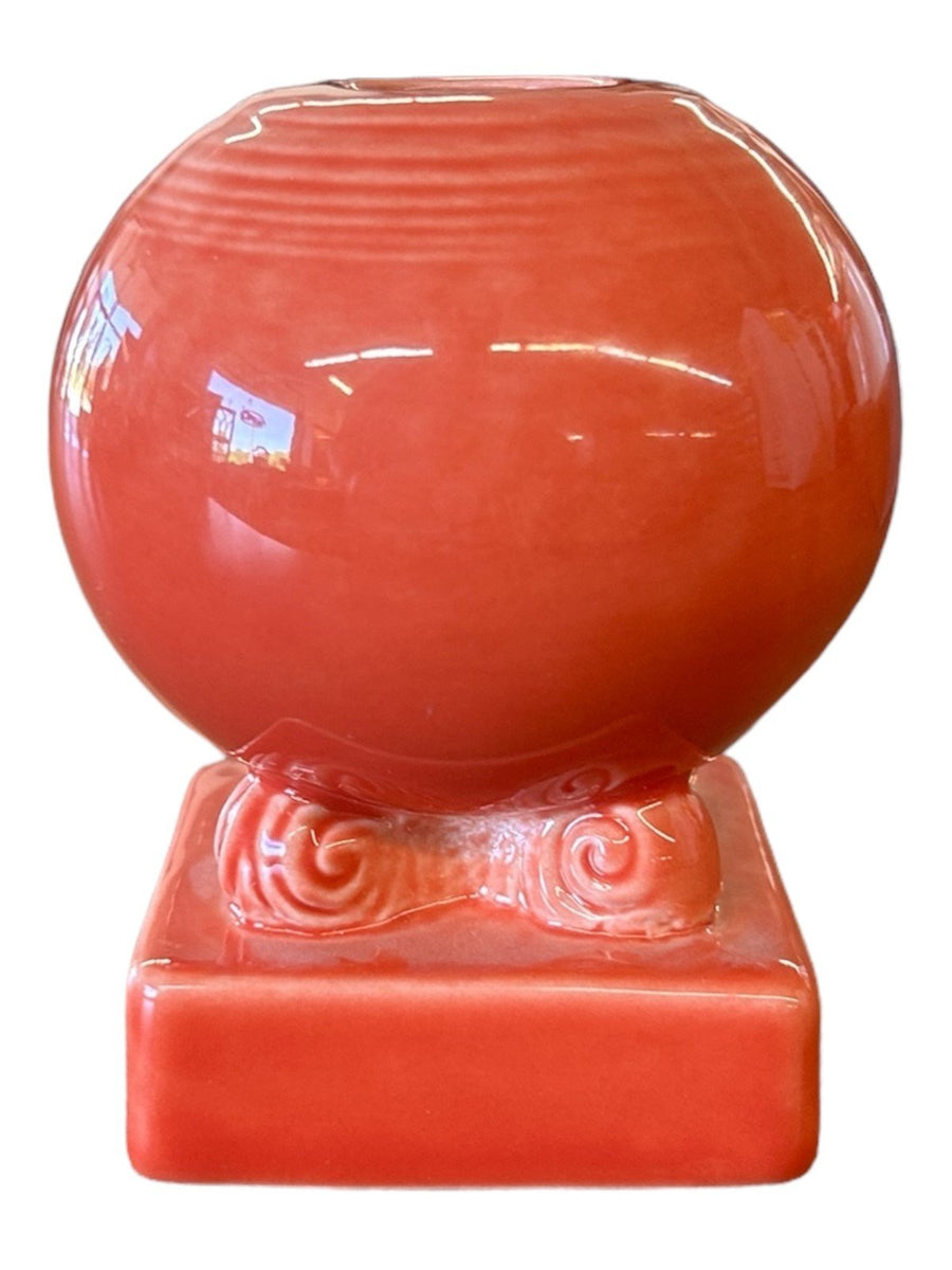 Fiesta - Persimmon Orange Bulb Candle Holder Homer Laughlin Ceramic Home Decor